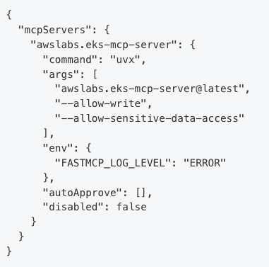 EKS-MCP-Server Konfiguráció